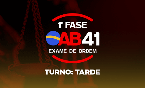 1ª FASE OAB 41 TARDE (ONLINE / AO VIVO) 