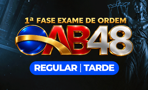 EXTENSIVO 1ª FASE OAB 48 - TRANSMISSÃO AO VIVO - TARDE (ONLINE)